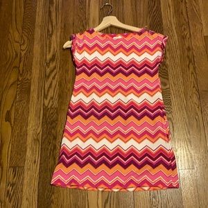 CUTE PINK ORANGE AND PURPLE DRESS
